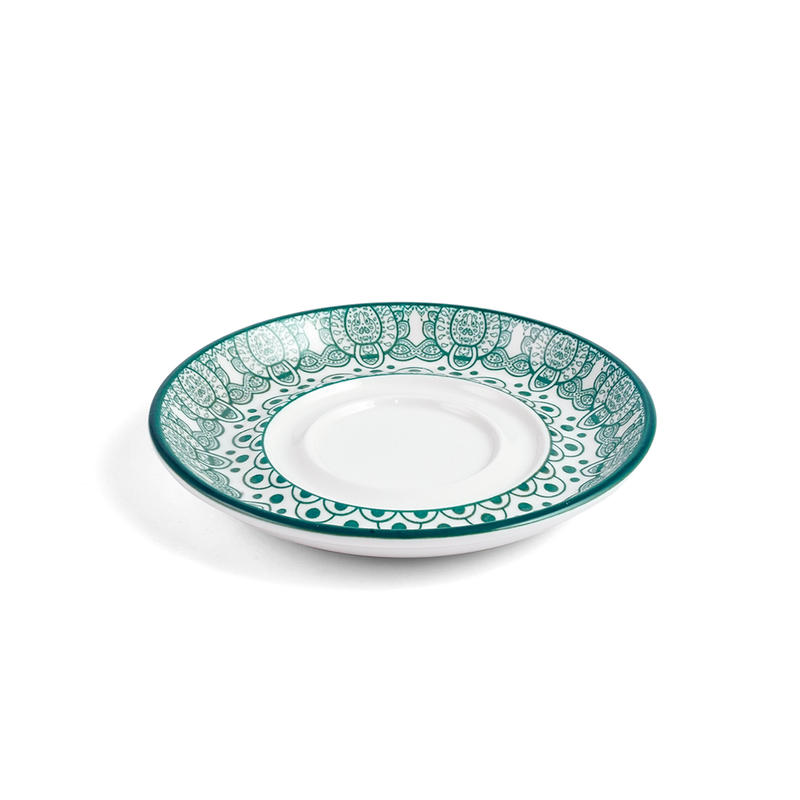 Che Brucia Arabesque Green Cup & Saucer 200 ml - Al Makaan Store