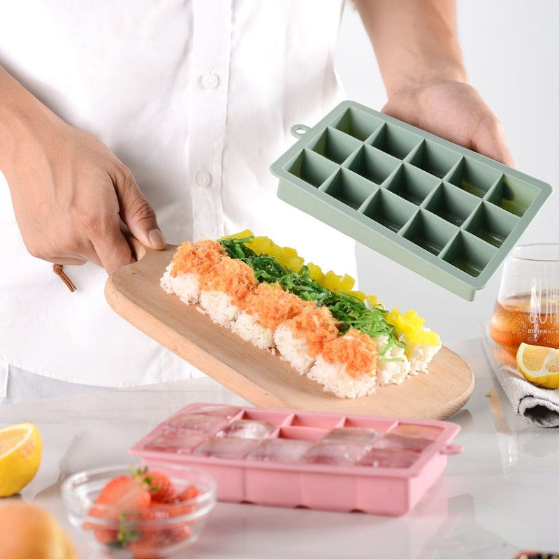 Vague Silicone Ice Cube Tray 15 Compartment - Al Makaan Store