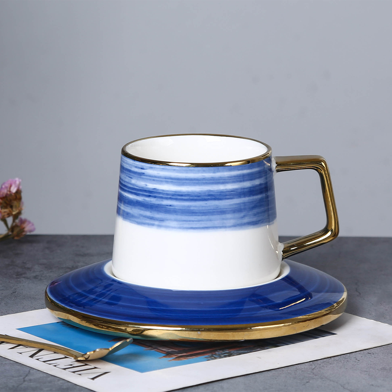 Solecasa 12 Piece Porcelain Tea Cup & Saucer Set 220 ml - Al Makaan Store
