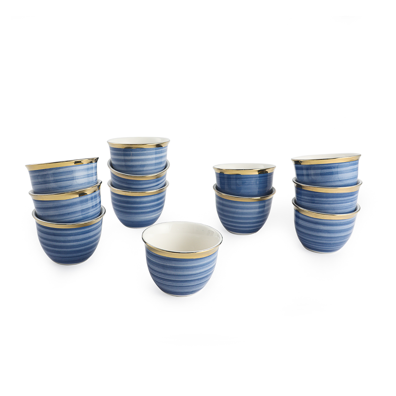 Solecasa 12 Piece Porcelain Cawa Cup Set - Al Makaan Store