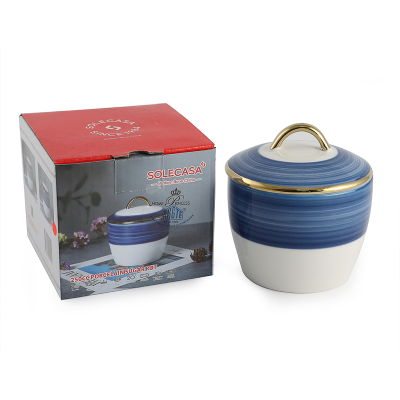 Solecasa Porcelain Sugar Pot with Lid 250 ml - Al Makaan Store