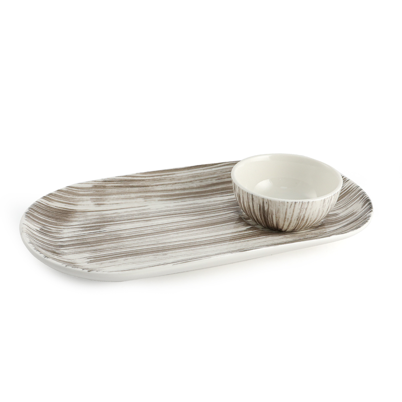 Solecasa Porcelain Plate with Bowl Set - Al Makaan Store