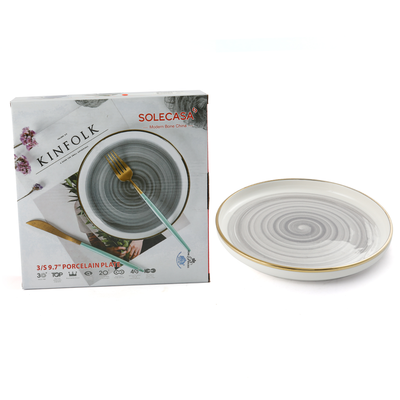 Solecasa 3 Piece Porcelain Plate Set 9.7" - Al Makaan Store