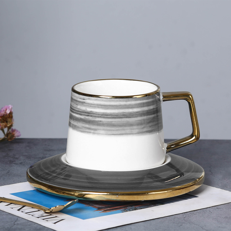 Solecasa 12 Piece Porcelain Tea Cup & Saucer Set 220 ml - Al Makaan Store