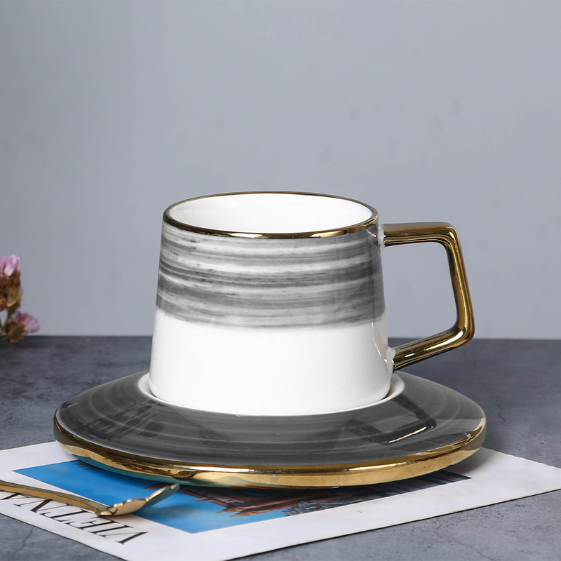 Solecasa 12 Piece Porcelain Coffee Cup & Saucer Set 90 ml - Al Makaan Store