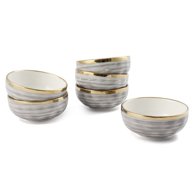 Solecasa 6 Piece Porcelain Bowl Set 3.5" - Al Makaan Store