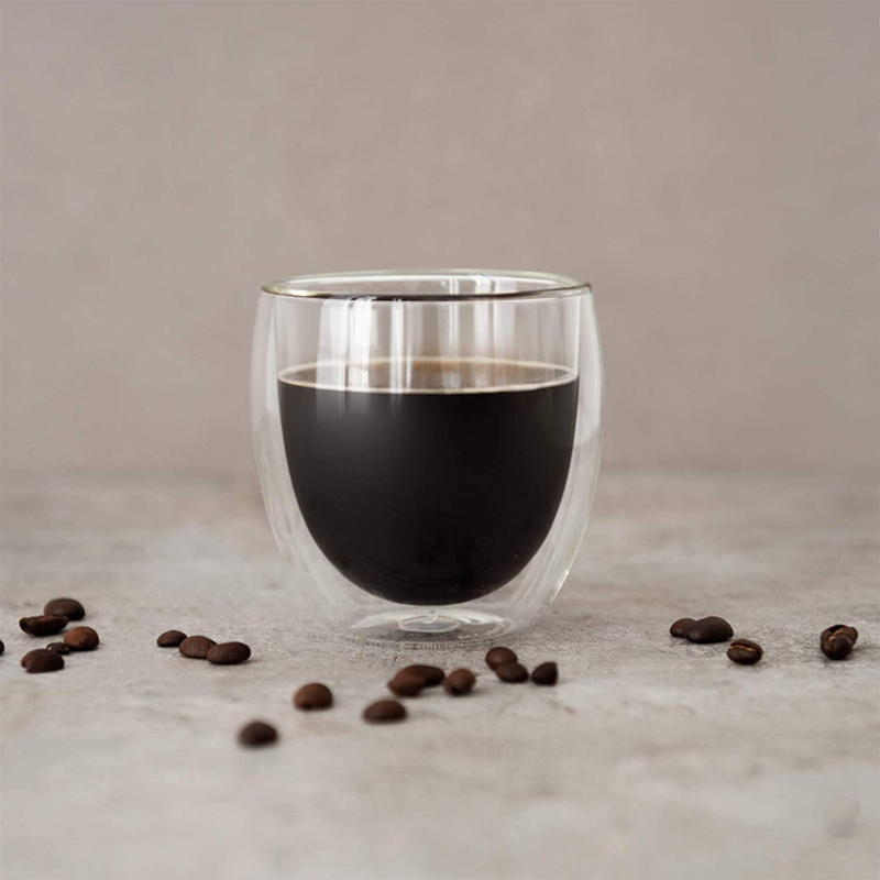 Blackstone Borosilicate Double Wall Glass Tumbler 250 ml 2 Piece Set - Al Makaan Store