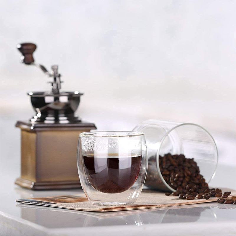 Blackstone Borosilicate Double Wall Glass Tumbler 250 ml 2 Piece Set - Al Makaan Store