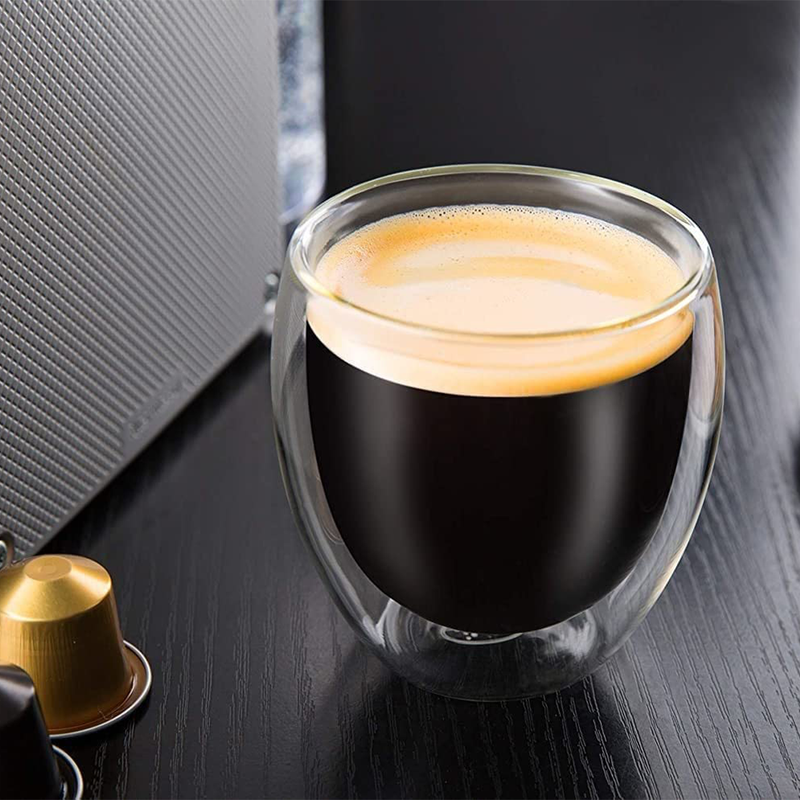 Blackstone Borosilicate Double Wall Glass Tumbler 100 ml 2 Piece Set - Al Makaan Store