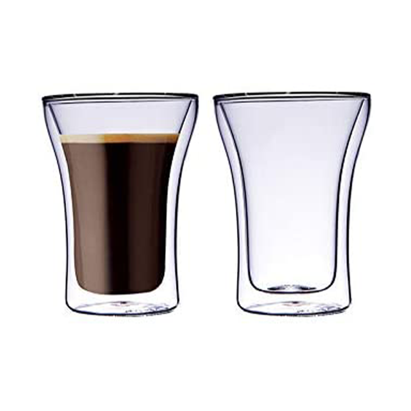 Blackstone Borosilicate Double Wall Glass Tumbler 250 ml 2 Piece Set - Al Makaan Store