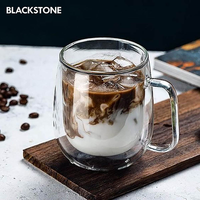 Blackstone Borosilicate Double Wall Glass Tumbler 300 ml 2 Piece Set - Al Makaan Store
