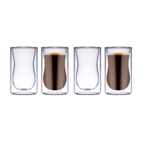 Blackstone Borosilicate Double Wall Glass Estikan 100 ml 4 Piece Set - Al Makaan Store