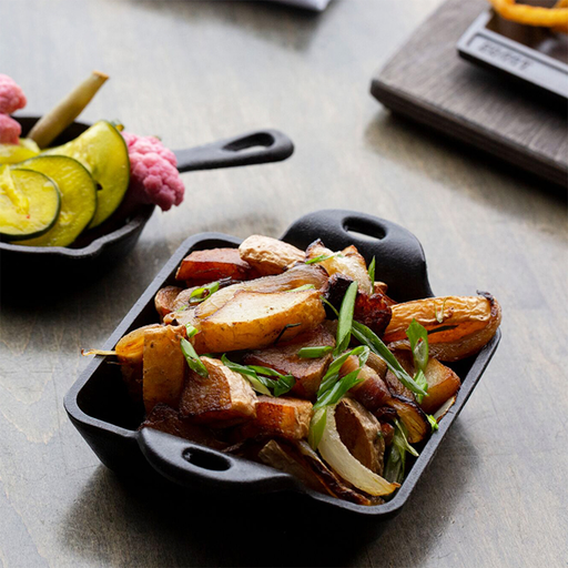 Lodge Heat-Treated 10 Ounce Square Cast Iron Mini Server - Al Makaan Store