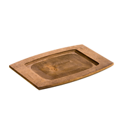 Lodge 11.5 x 7.75 Inch Rectangular Walnut Wood Underliner - Al Makaan Store