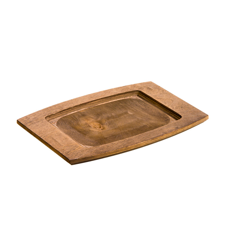 Lodge 11.5 x 7.75 Inch Rectangular Walnut Wood Underliner - Al Makaan Store