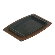 Lodge 11.5 x 7.75 Inch Rectangular Walnut Wood Underliner - Al Makaan Store