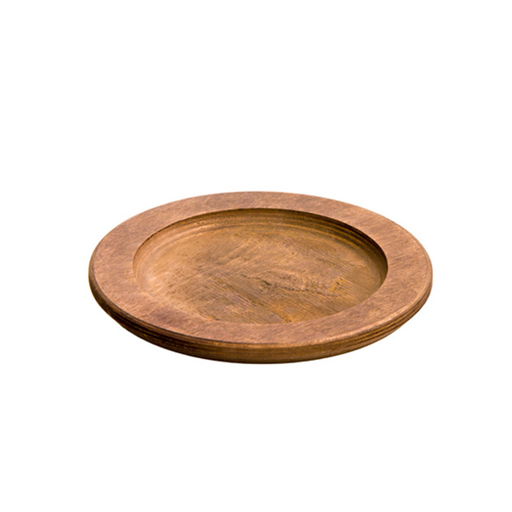 Lodge 7.25 Inch Round Walnut Wood Underliner - Al Makaan Store