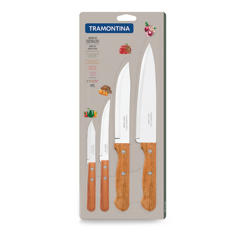 Tramontina 4 Piece Knives Set Dynamic - Al Makaan Store
