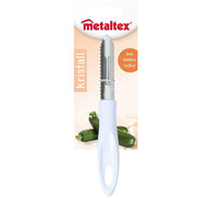 Metaltex Kristall Line Stainless Steel Vegetable Serrated Peeler - Al Makaan Store