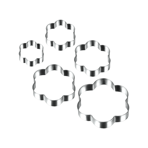 Metaltex Dolceforno Set of 5 Flower Cookie and Bread Cutters - Al Makaan Store