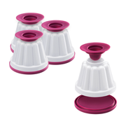 Metaltex Dolceforno Set of 4 Custard Moulds - Al Makaan Store