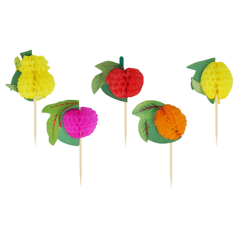Metaltex Set of 12 Cocktail Exotic Fruit Picks - Al Makaan Store