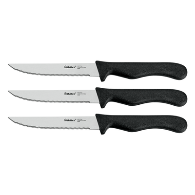 Metaltex Basic Line Set of 3 Steak Knives 21 cm - Al Makaan Store