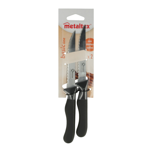 Metaltex Basic Line Set of 2 Steak Knives 20 cm - Al Makaan Store