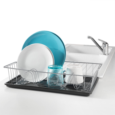 Metaltex Colonia Plus Dish Drainer With Plastic Tray - Al Makaan Store