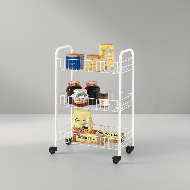 Metaltex Siena 3 Tier Rolling Cart - Al Makaan Store
