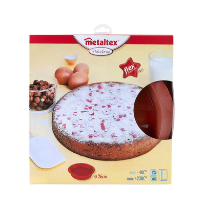 Metaltex Dolceforno Flex Silicone Round Cake Mould - Al Makaan Store