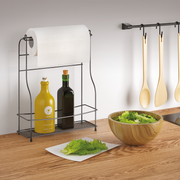 Metaltex Balsamico-Roll Lava Storage Rack With Roll Holder - Al Makaan Store
