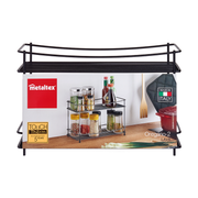 Metaltex Oregano-2 Lava 2-Tier Storage Rack - Al Makaan Store