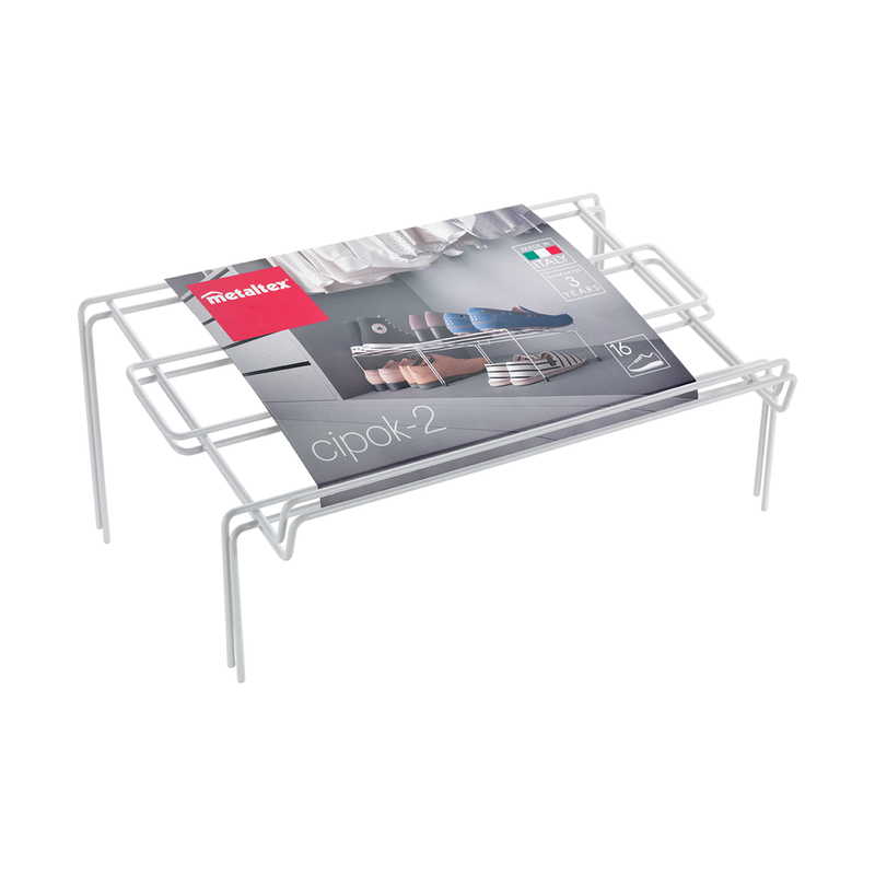Metaltex Set of 2 Cipok-2 Double Level Shoe Organizer - Al Makaan Store