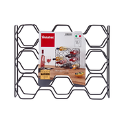 Metaltex Hexagon Lava Wine Rack - 15 Bottles - Al Makaan Store