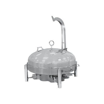 Round stainless steel chafing dish with lid 