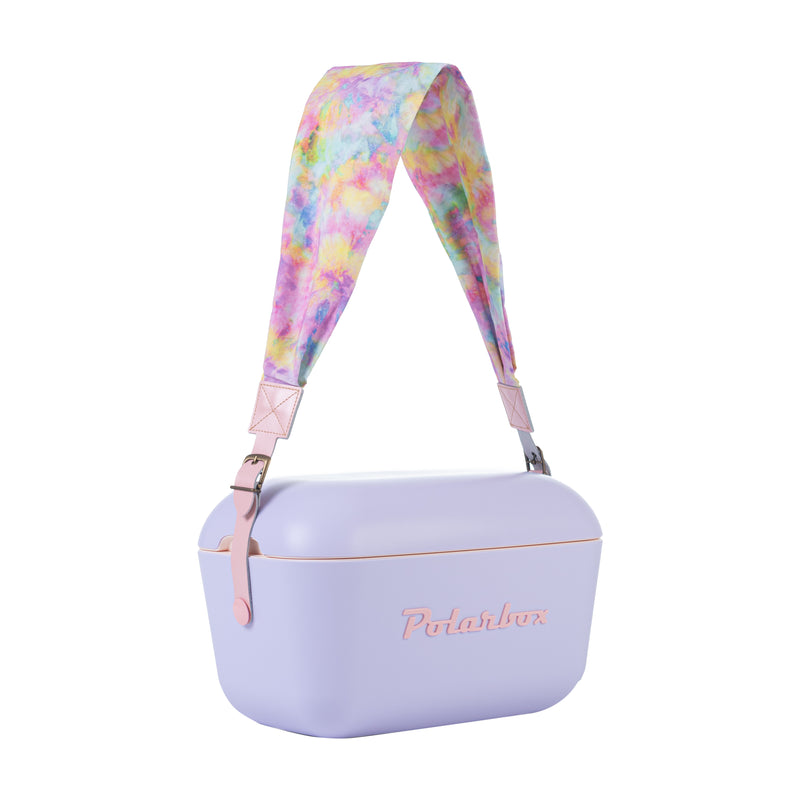 an Image of  Polarbox Tie Dye Pink Interchangeable Strap for 20L & 12L Cooler Box

A vibrant tie-dye pink interchangeable strap designed for use with the Polarbox 20L & 12L Cooler Box. The strap features durable construction and stylish pattern, allowing for easy carrying and added personalization to your cooler box.