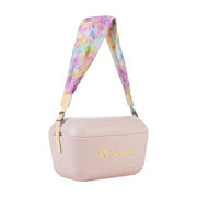 an Image of  A yellow tie-dye patterned interchangeable strap for Polarbox's 20L & 12L cooler box.