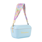 an Image of  A yellow tie-dye patterned interchangeable strap for Polarbox's 20L & 12L cooler box.