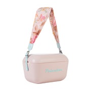 Image of the Polarbox Tie Cyan Interchangeable Strap for the 20L & 12L Cooler Box. The strap is bright cyan in color and is specifically designed to fit and secure the cooler box.