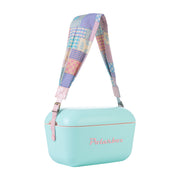 Image of the Polarbox Patchwork Pink Interchangeable Strap. It is a vibrant pink strap designed for the 20L & 12L Cooler Box. The strap is made of high-quality materials and features a beautiful patchwork pattern. It can be easily attached and removed, allowing you to customize your cooler box with a stylish and unique look.