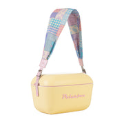 Image of the Polarbox Patchwork Pink Interchangeable Strap. It is a vibrant pink strap designed for the 20L & 12L Cooler Box. The strap is made of high-quality materials and features a beautiful patchwork pattern. It can be easily attached and removed, allowing you to customize your cooler box with a stylish and unique look.