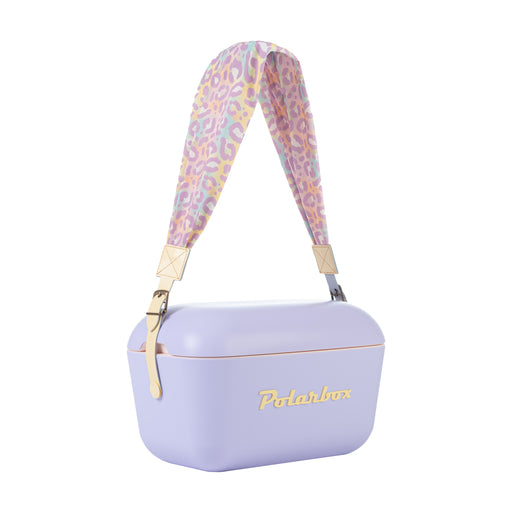 Image of a yellow interchangeable strap designed for a Polarbox Animal cooler box. The strap is suitable for both 20L and 12L cooler boxes.