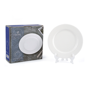 Porceletta 6 Piece Ivory Flat Plates Set - Al Makaan Store