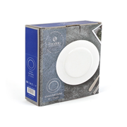 Porceletta 6 Piece Ivory Flat Plates Set - Al Makaan Store