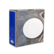 Porceletta 6 Piece Ivory Flat Plates Set - Al Makaan Store