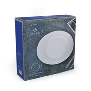 Porceletta 6 Piece Ivory Flat Plates Set - Al Makaan Store