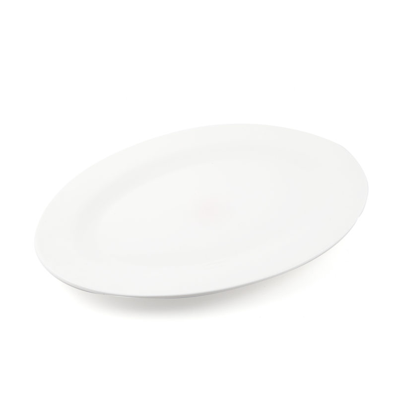 Porceletta 3 Piece Ivory Oval Plates Set - Al Makaan Store