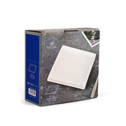 Porceletta 6 Piece Ivory Square Plates Set - Al Makaan Store