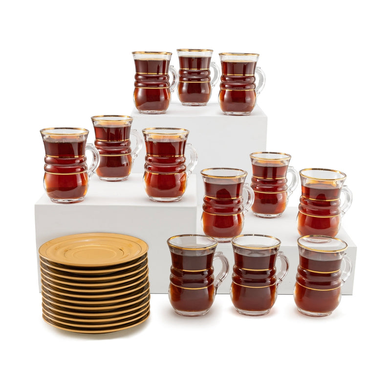 Artivira Tea 6 Pieces Istikan Cup 6 Piece Saucer Set - Al Makaan Store
